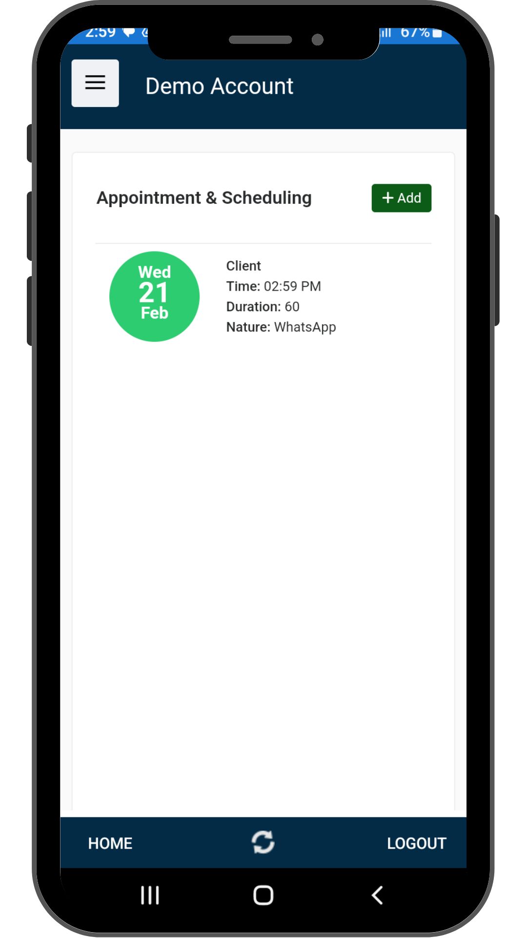 Appointments & Support screenshot